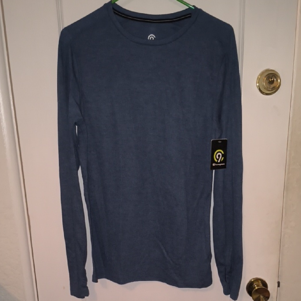 NWT Champion | Steel Blue Long Sleeve Shirt